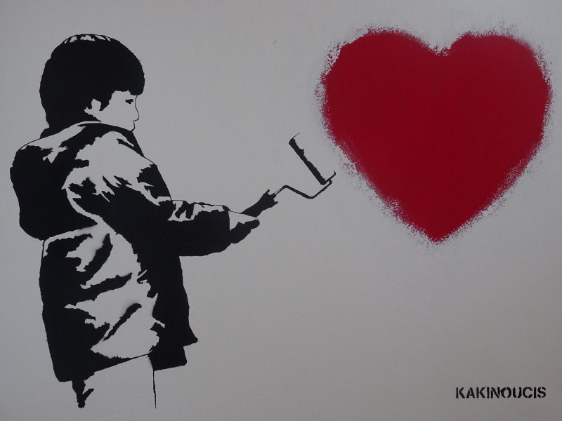 Бэнкси трафареты