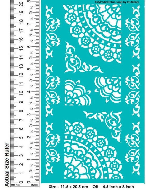 Трафарет на клеевой основе Марокканская решетка