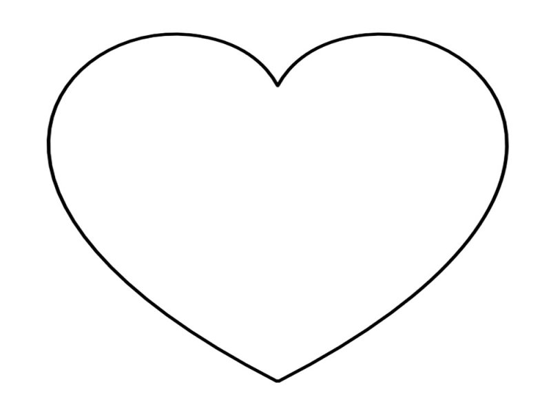 Трафарет сердечко для торта