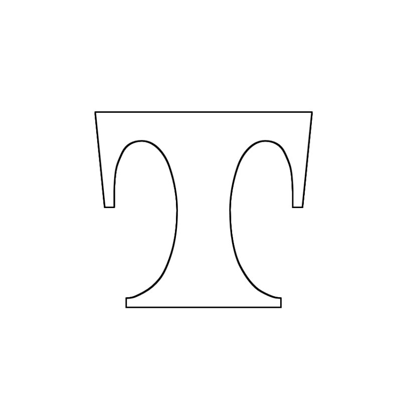 Трафарет букв для вырезания