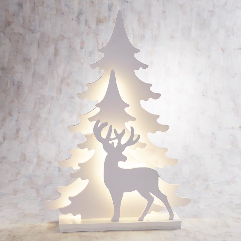 Новогодний светильник из фанеры