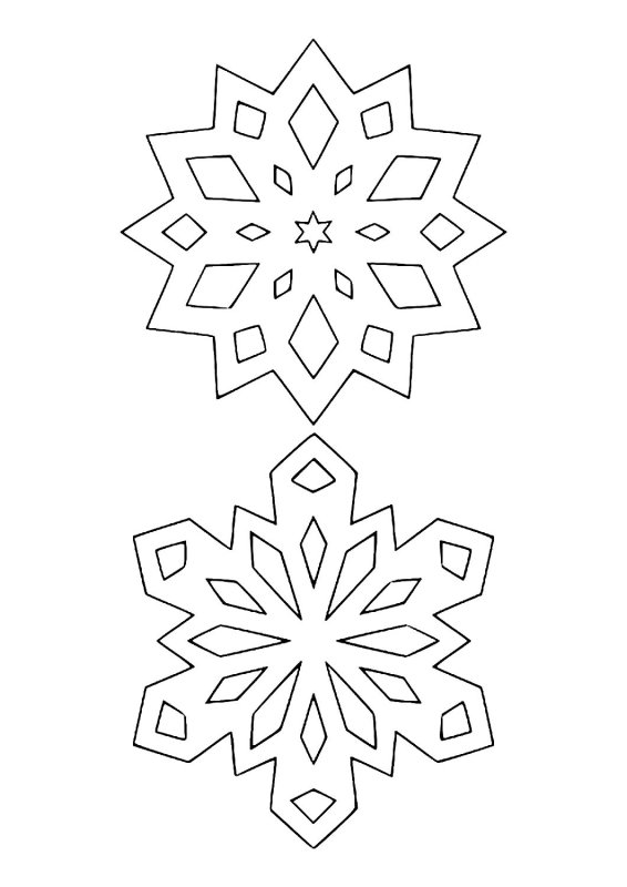 Новогодние снежинки на окна