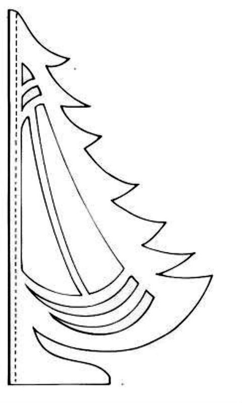 Елочка вырезать