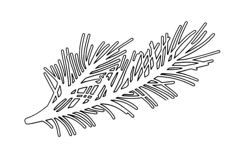 Новогодние украшения на окна ветки