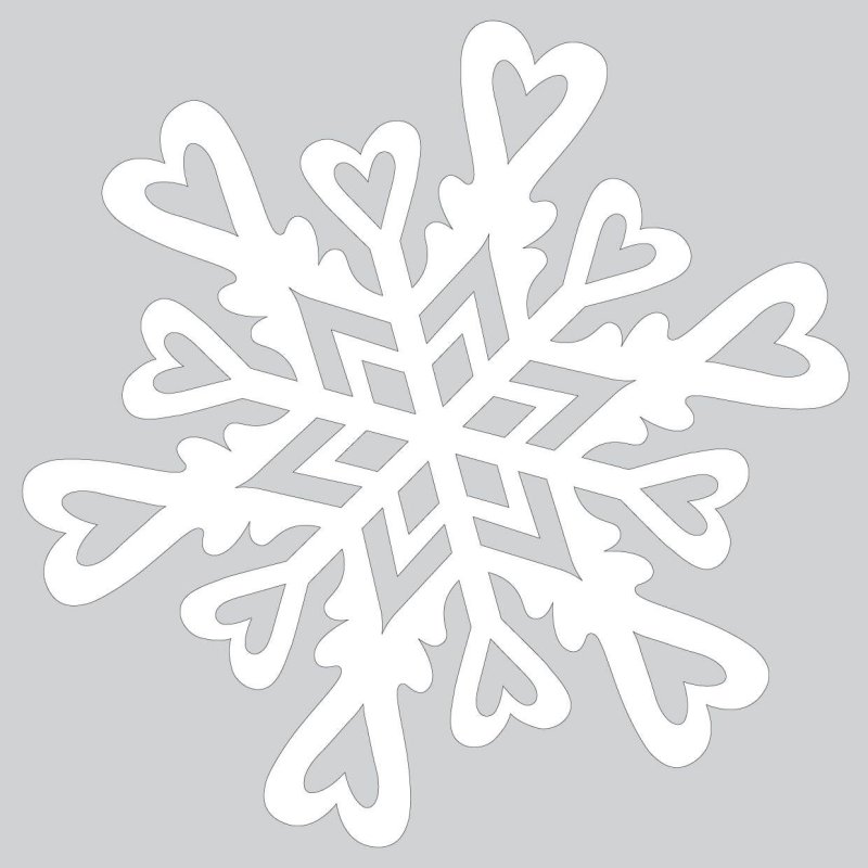 Трафарет «снежинки»