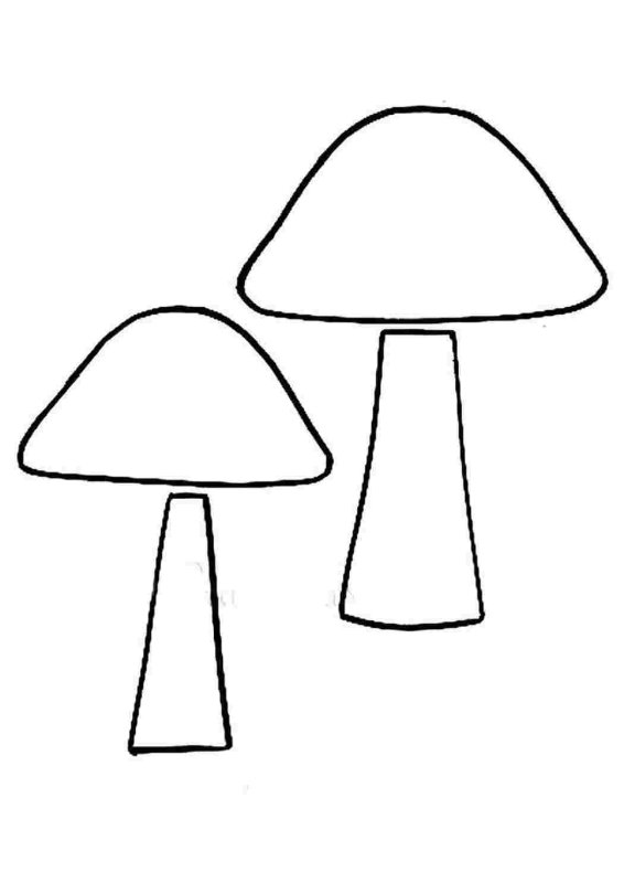 Гриб раскраска