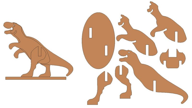 Макет динозавра