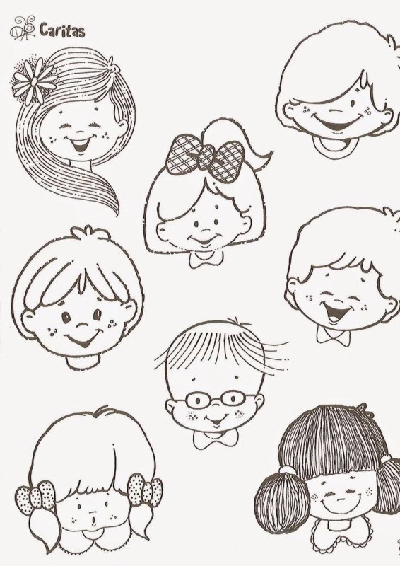 Детские рожицы