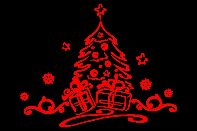 Елка с подарками вектор