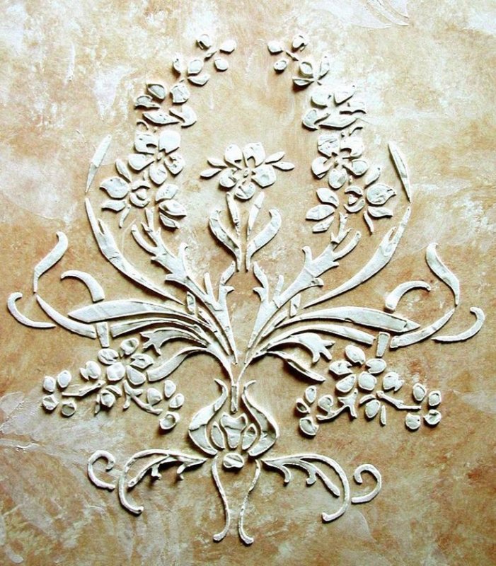 Трафареты для декора стен под шпаклевку