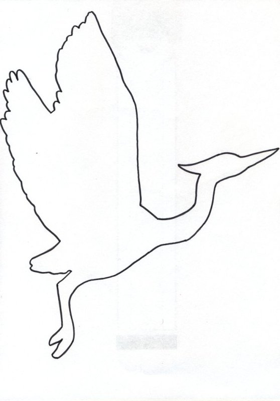 Журавли трафареты для вырезания