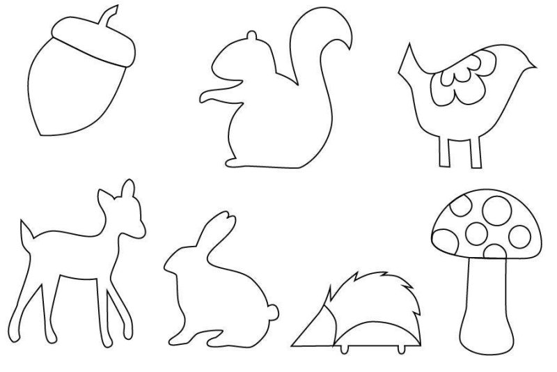 Трафареты для аппликаций