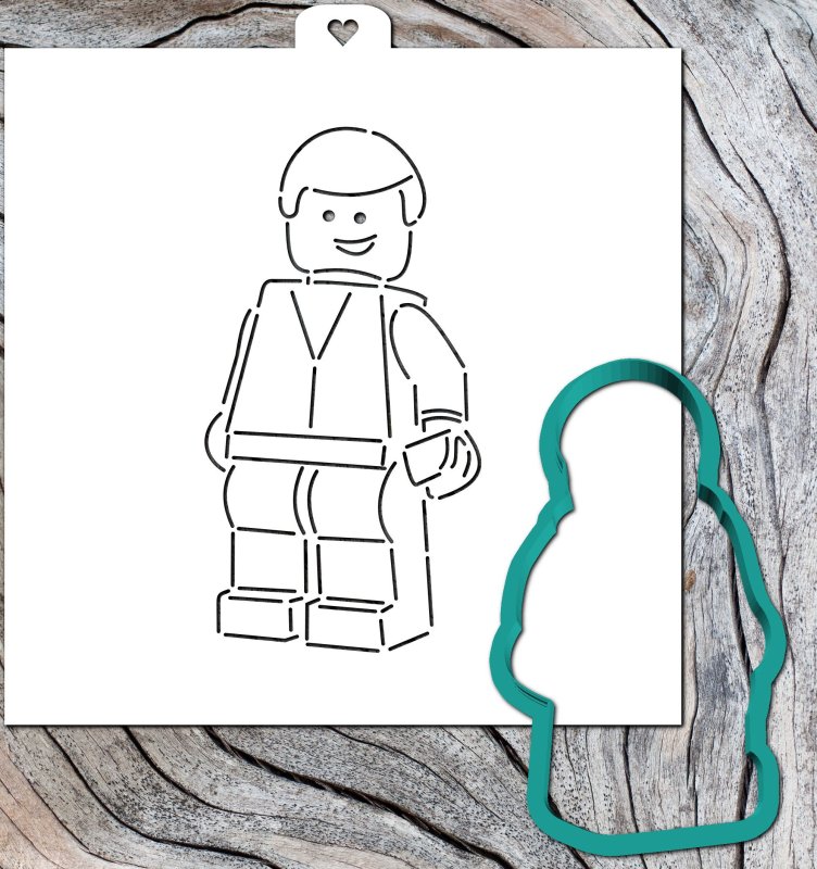 Трафарет лего для пряников