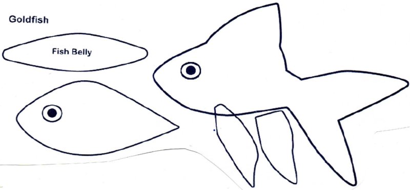 Рыба из фетра шаблон