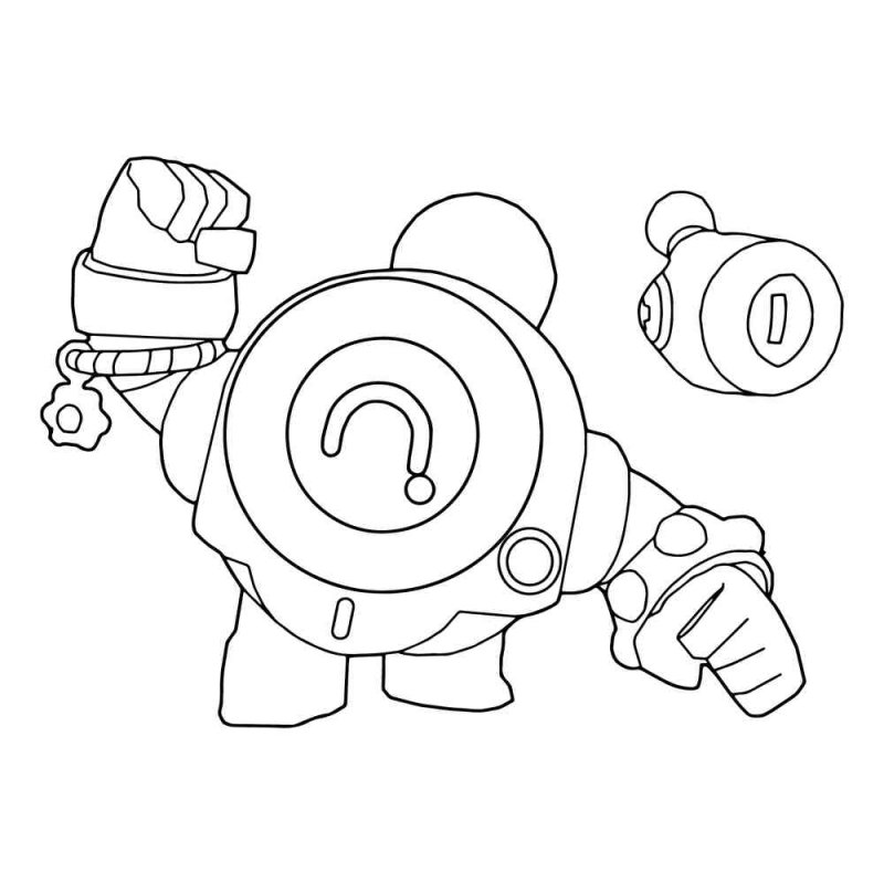 Гейл БРАВЛ старс раскраска