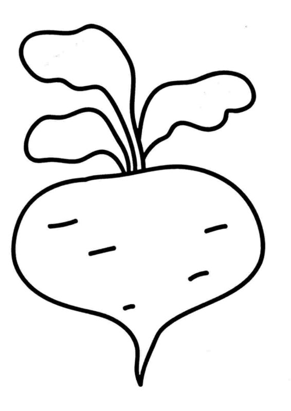 Репка раскраска для детей