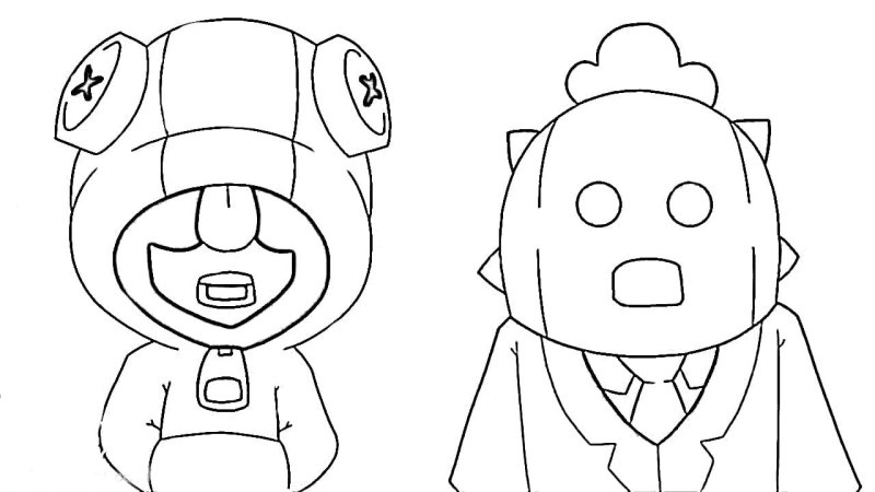 Раскраска БРАВЛ старс Лион