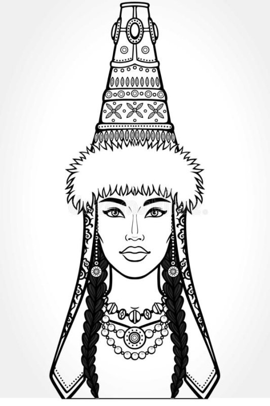 Саукеле казах. Головной убор