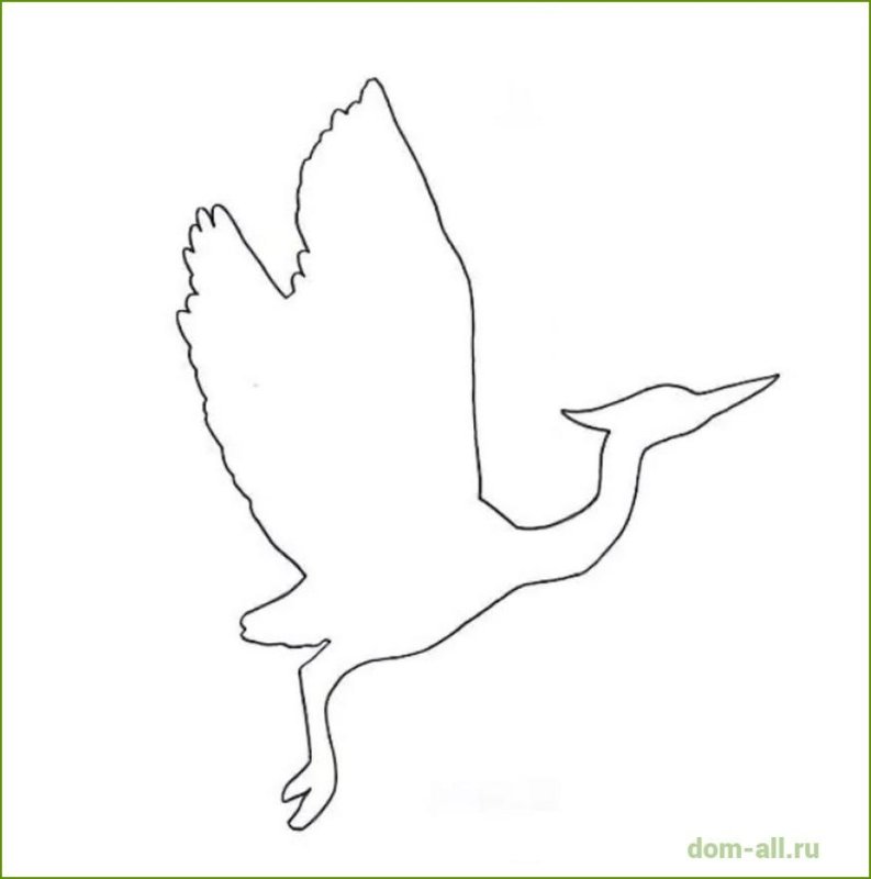 Журавли шаблон