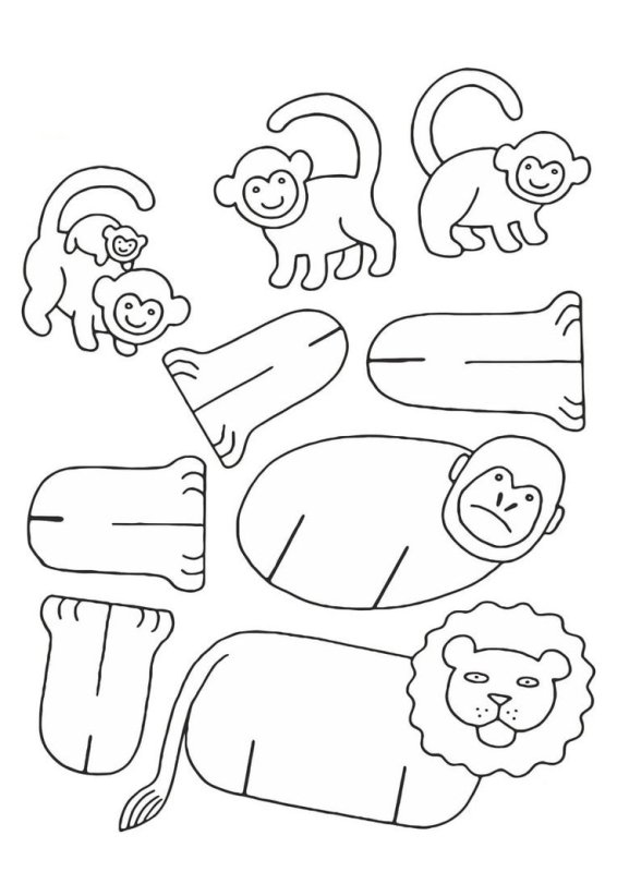 Поделки для детей шаблоны