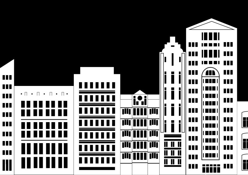 Силуэт здания