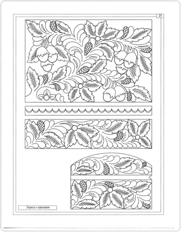 Абрамцево-Кудринская резьба орнамент