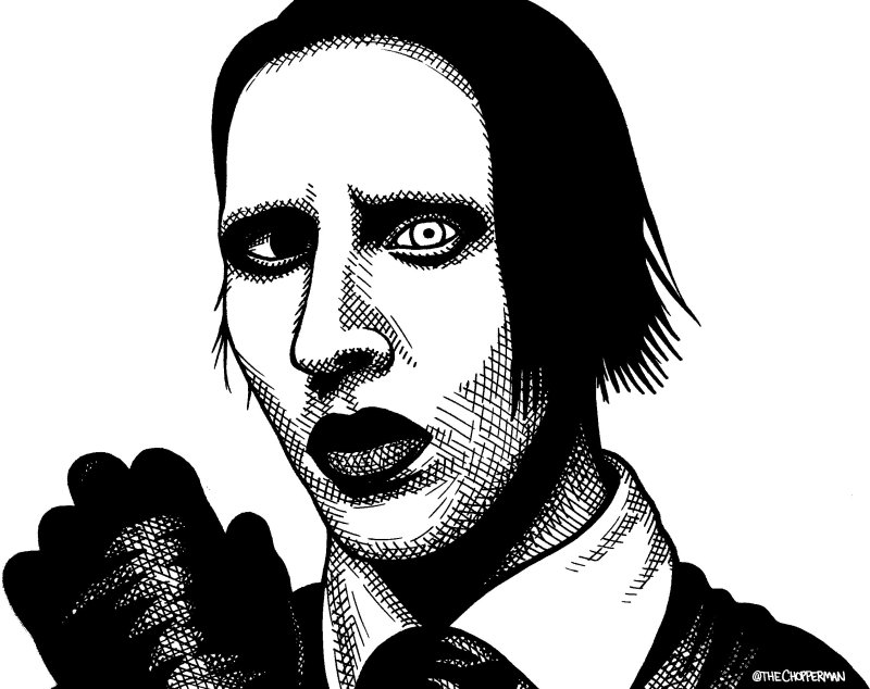 Мэрилин мэнсон рисунок