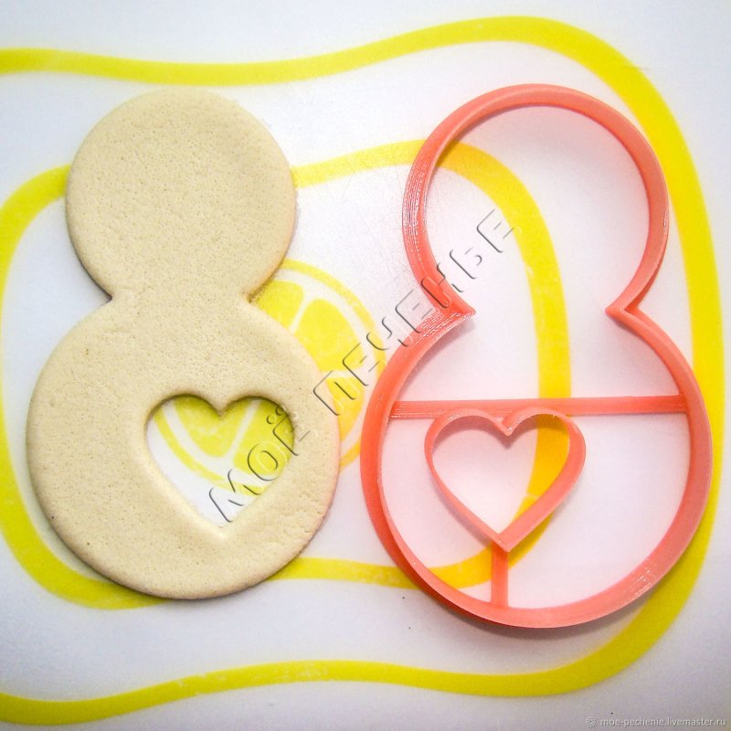 Вырубка 8 марта для пряников