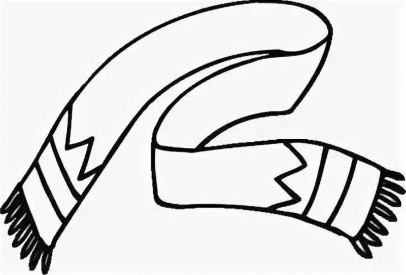 Шарф для раскрашивания для детей