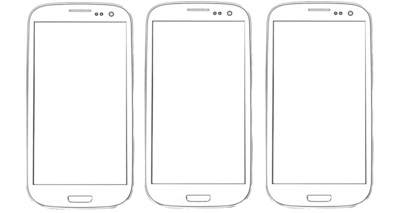 Смартфон раскраска для детей