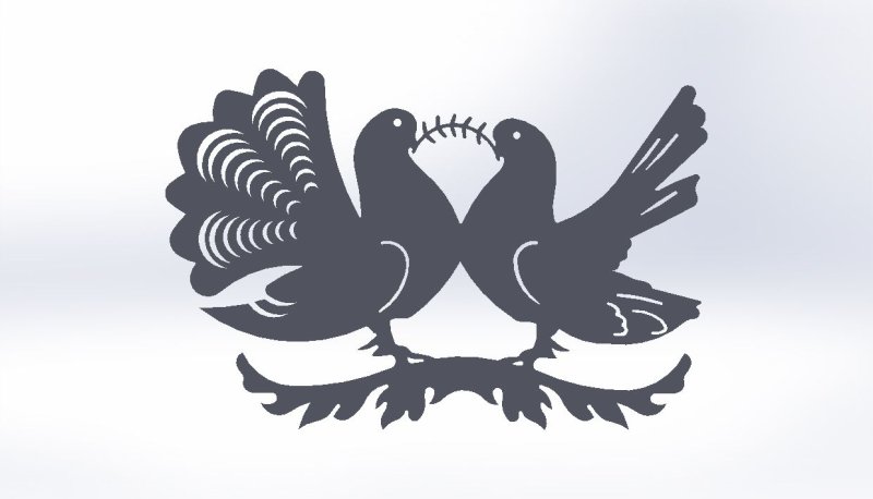 Трафареты птиц для декора