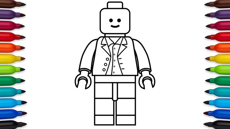 Раскраска лего человечки