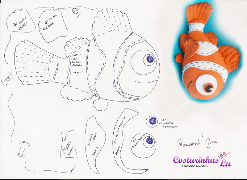 Рыба из фетра