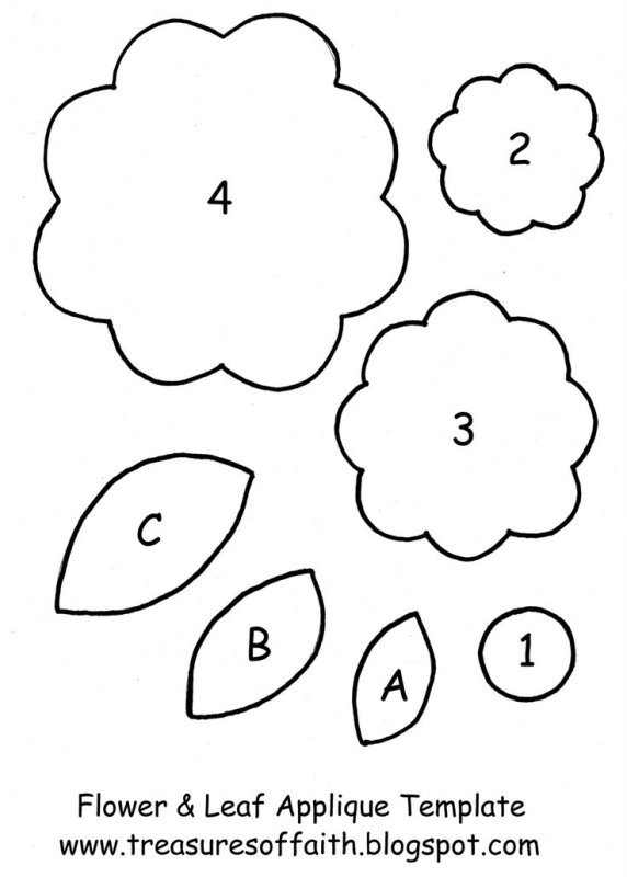 Цветы из фетра выкройки