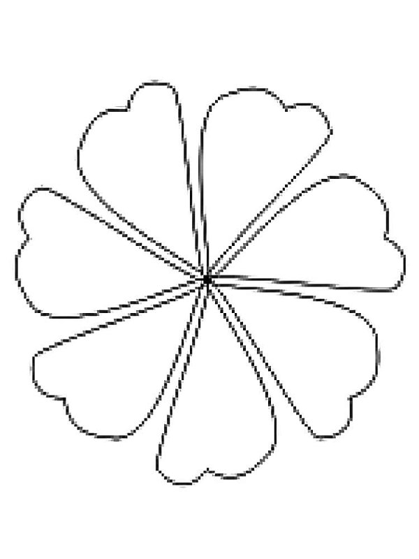 Трафарет цветов для вырезания