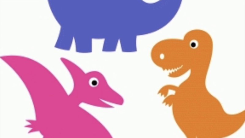 Динозаврик для вырезания