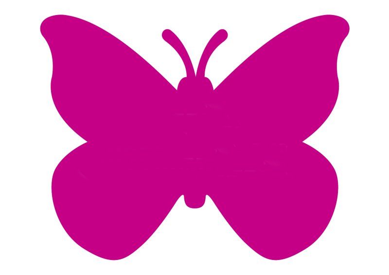 Трафарет бабочки для вырезания