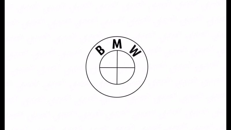 Как нарисовать значок БМВ