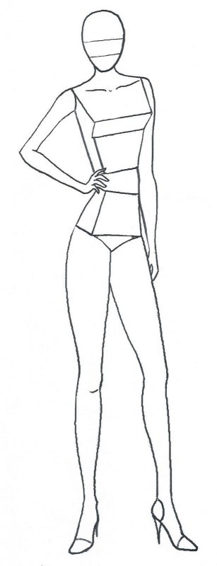 Эскизы моделей для рисования одежды