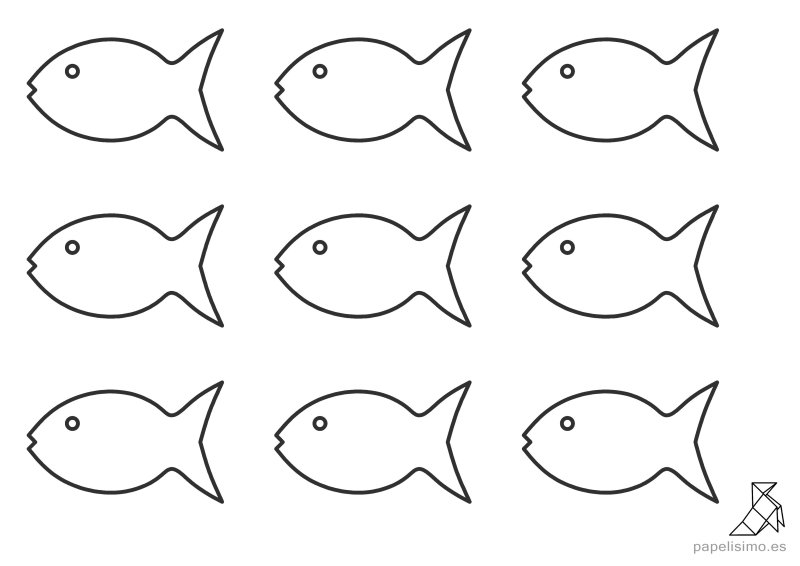 Трафарет "аквариумные рыбки"