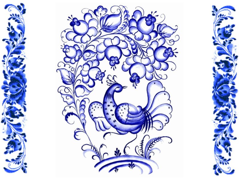 Народные промыслы Гжельская роспись для детей