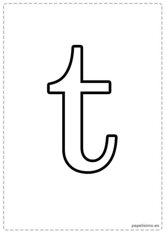 Английская буква т маленькая