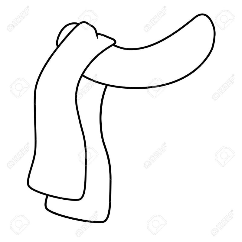 Шарф раскраска