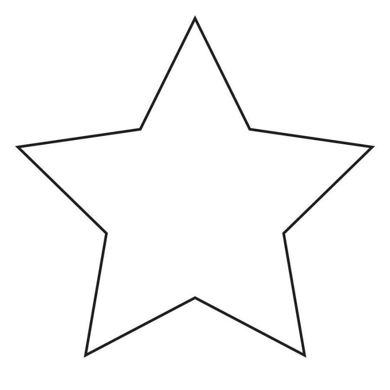 Звезда контур