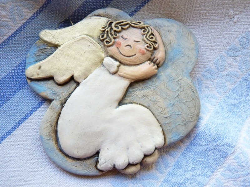 Рождественский ангел тестопластика