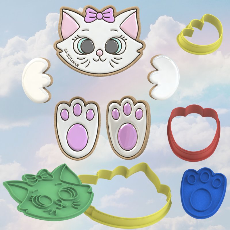 Трафареты для пряников кошка