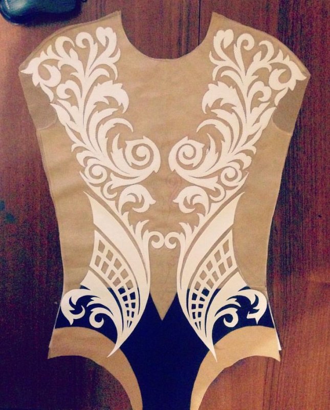 Орнамент для гимнастического купальника