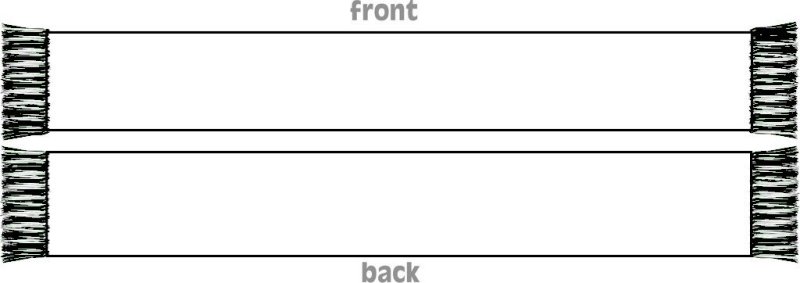 Шарфик шаблон для рисования