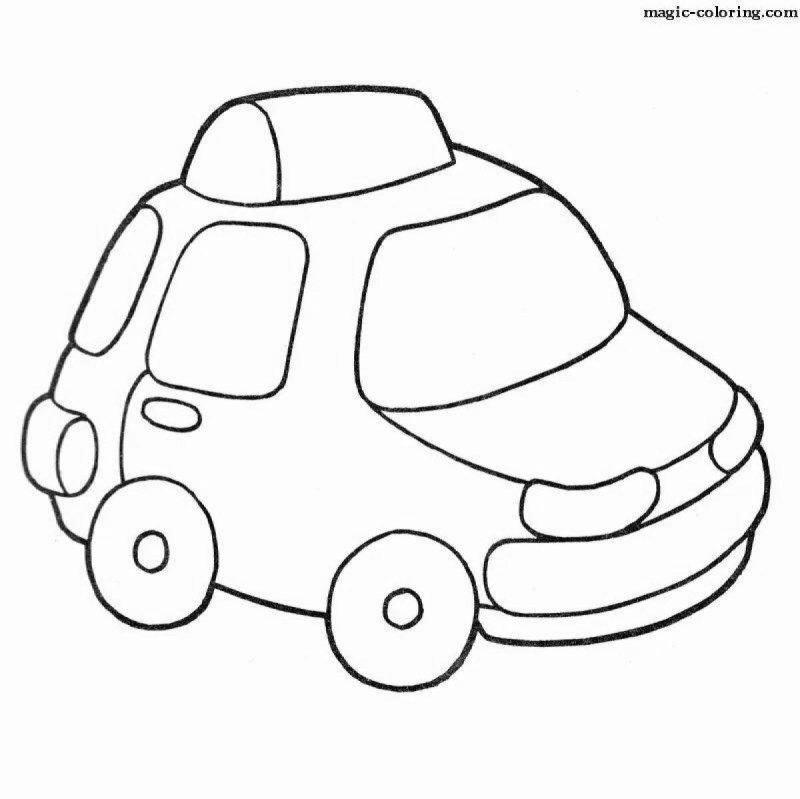 Машинки раскраска для детей