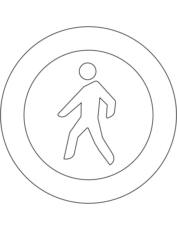 Трафареты дорожных знаков для детей